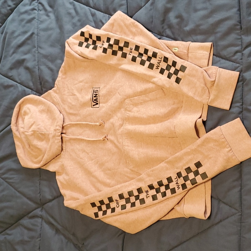 VANS cropped pink hoodie